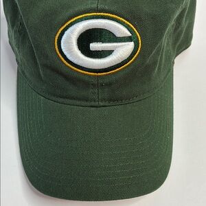 Green Bay Packers Green Baseball Cap Hat - NFL Team Apparel Embroidered G